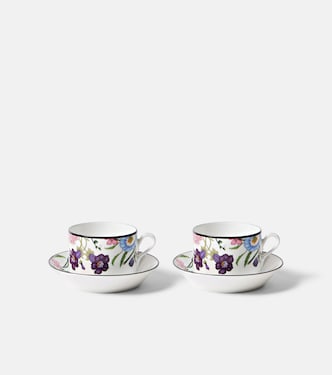 Gucci Flora set of 2 teacups and saucers | Gucci