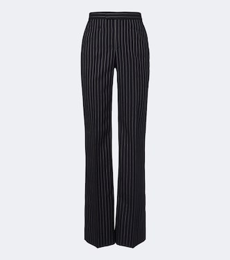Pantalon droit en laine et soie | Gucci