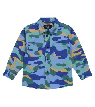 Camouflage printed twill shirt | Il Gufo