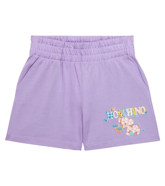 Printed cotton-blend shorts | Moschino Kids