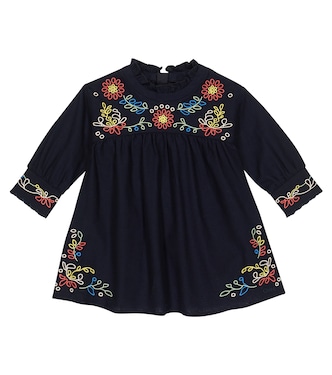 Baby embroidered cotton dress | Chloé Kids