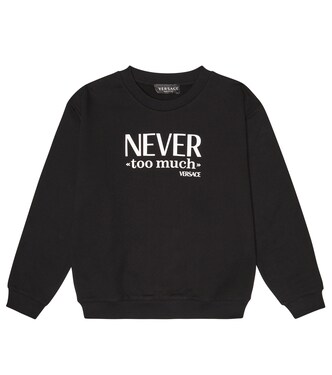 Sweat-shirt imprimé en coton | Versace Kids