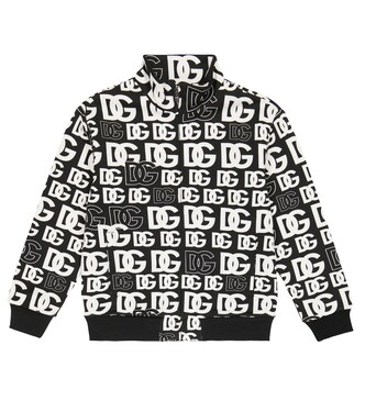 Logo cotton track jacket | Dolce&Gabbana Kids