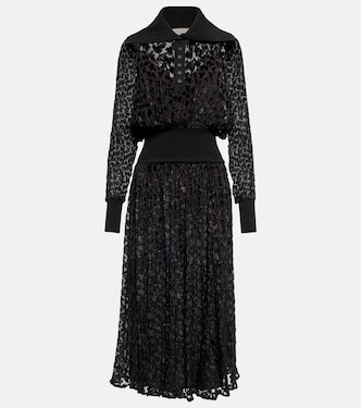 Robe midi en velours | Tory Burch