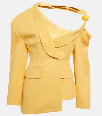 La Veste Baska linen-blend blazer | Jacquemus