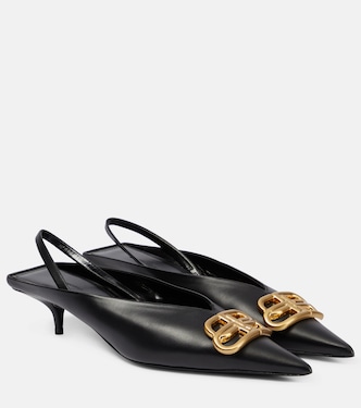 Square Knife BB slingback mules | Balenciaga