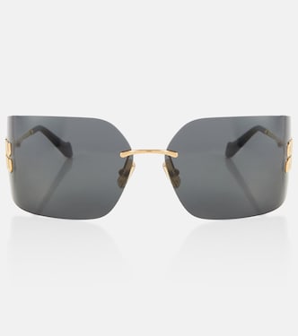 Occhiali da sole rettangolari con logo | Miu Miu