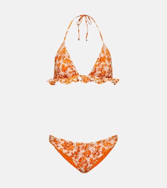 Printed ruched bikini | Etro