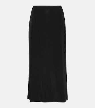 Jersey midi skirt  | Vince