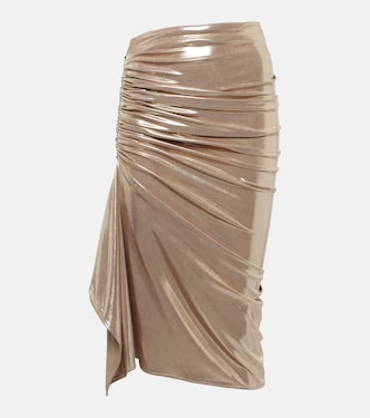 Neroli ruched midi skirt | Maticevski