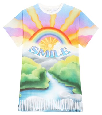 Printed cotton jersey T-shirt dress | Stella McCartney Kids