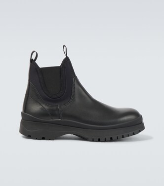 Leather Chelsea boots | Prada