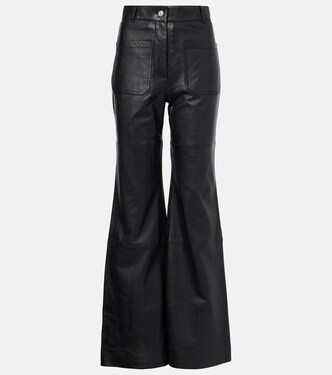 Pantalon bootcut en cuir Alina | Victoria Beckham