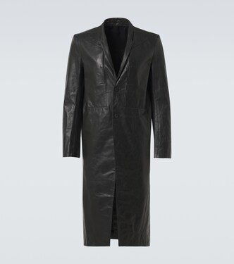 Leather coat | Rick Owens