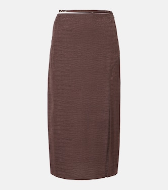 Notte satin midi skirt | Jacquemus