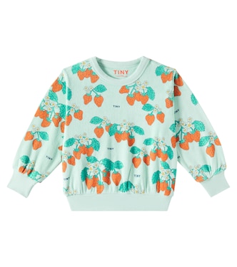 Strawberries cotton terry sweatshirt | Tinycottons