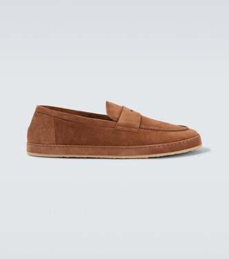Loafers aus Veloursleder | Brunello Cucinelli