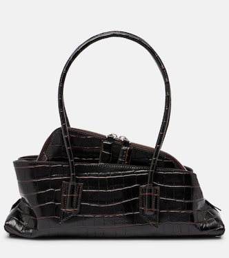 La Passeggiata Small leather tote bag | The Attico