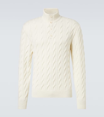 케이블 니트 캐시미어 스웨터 | Ralph Lauren Purple Label