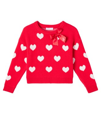 Printed cotton and wool sweater | Monnalisa