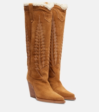 Bottes santiags Winter El Dorado en daim | Paris Texas