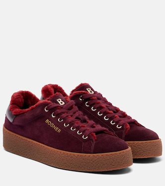 Sneakers Lucerne aus Veloursleder und Shearling | Bogner