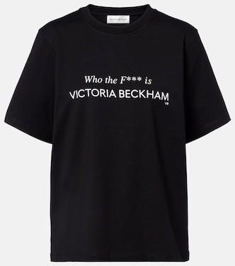 Printed cotton jersey T-shirt | Victoria Beckham