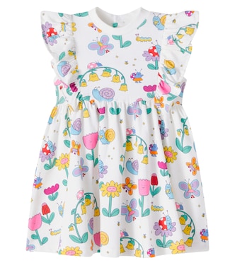 Baby Bug House cotton-blend jersey dress | Stella McCartney Kids