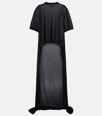 Draped cotton jersey T-shirt | Balenciaga