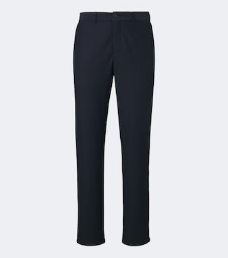 Waffle-knit straight pants | Giorgio Armani