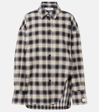 Checked asymmetric cotton shirt | The Attico