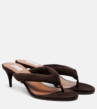 Sandalen aus Veloursleder | Alaïa