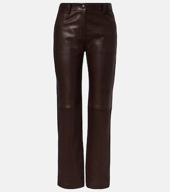 Leather straight pants | Magda Butrym