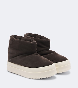 Mega Bumper suede ankle boots | Rick Owens