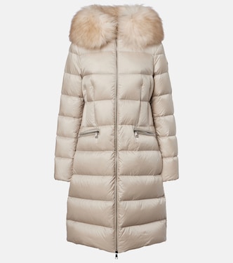 Boedic shearling-trimmed down coat | Moncler