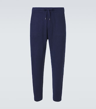 Ribbed-knit cashmere sweatpants  | Brunello Cucinelli