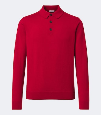 Cashmere polo sweater | Sunspel