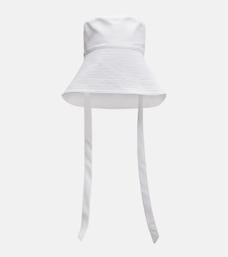 Cappello da pescatore in popeline di cotone | Miu Miu