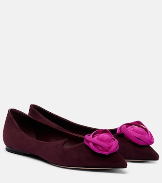 Rose Vivier suede ballet flats | Roger Vivier