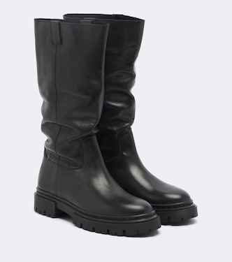 Emmett leather mid-calf boots | Staud