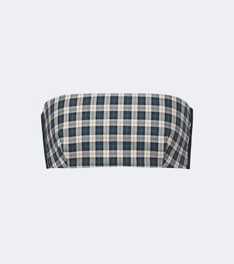Bandeau-Top aus Baumwollflanell | Dries Van Noten