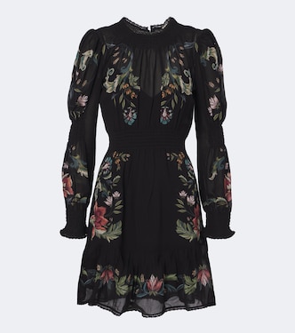 Natalia floral lace-trimmed minidress | Farm Rio
