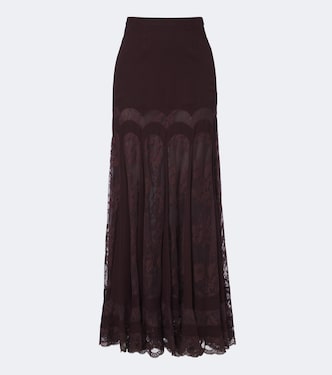 Valiant lace and silk maxi skirt | Zimmermann