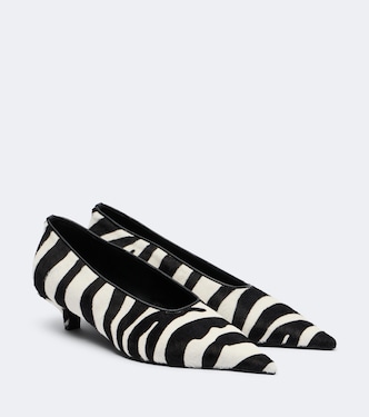 Zebra-print calf hair pumps | Toteme
