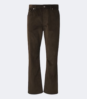 Pantalon droit en velours côtelé de coton | Loewe