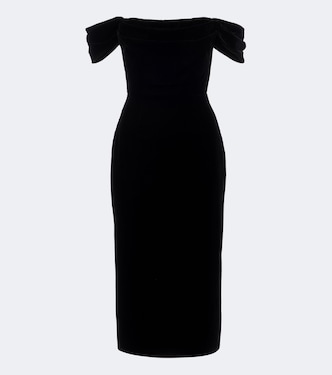 Off-shoulder midi dress | Carolina Herrera