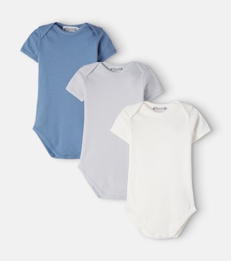 Baby set of 3 cotton bodysuits | Bonpoint