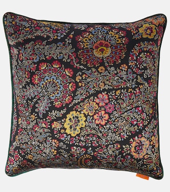 Jacquard cotton-blend cushion | Etro