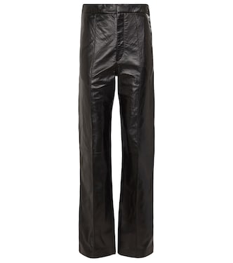 High-Rise-Hose Bilirokia aus Leder | Isabel Marant