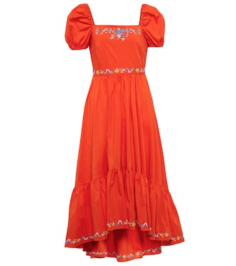 Robe midi Hayden brodée | Caroline Constas